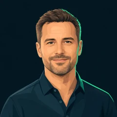 Portrait illustration of Jon Bell