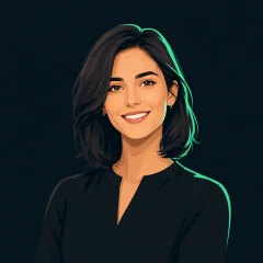 Portrait illustration of Maya Rivera